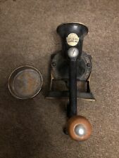 Vintage Spong No 1 Coffee Mill Grinder And Tray Wall Or Table Mounting