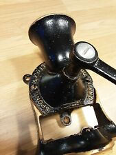 Vintage Spong & Co, Black & Gold Cast Iron No.1 Coffee Mill/Coffee Bean Grinder