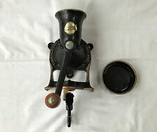 Antique Vintage Spong & Co No 2 Coffee Mill Grinder Made in England w/Catch Bowl