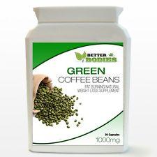 Green coffee bean extract caps pill bottle diet weight loss slimming pills